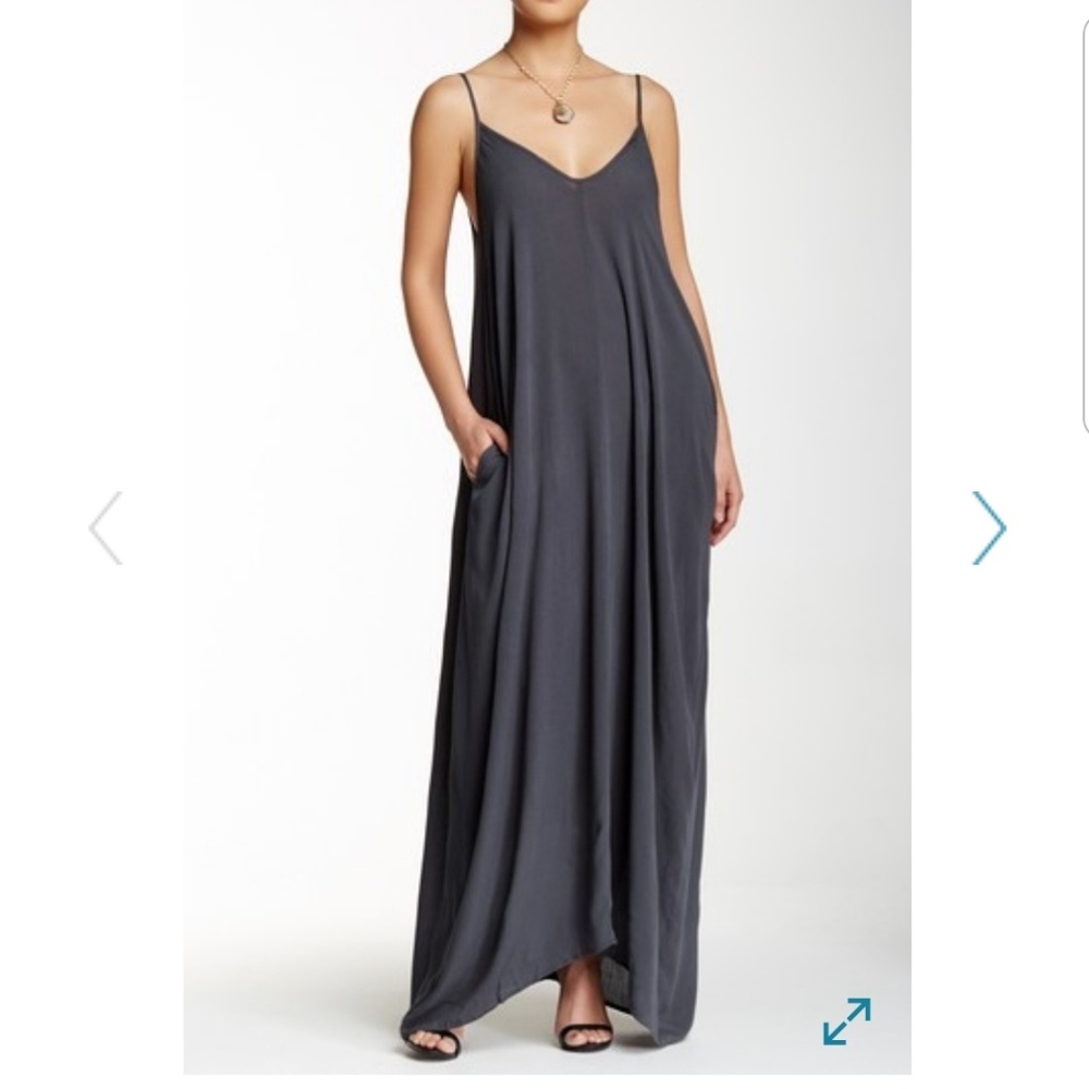 Love Stitch Gauze V-Neck Maxi Dress